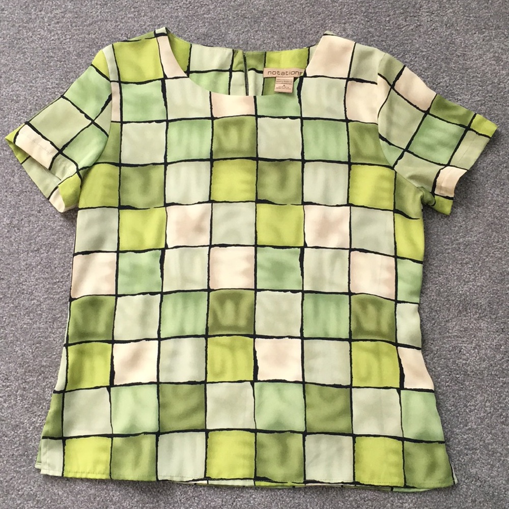 notations Green Blouse